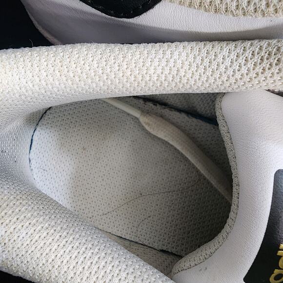 Sz 5 Youth Fit 6.5Women's Adidas Superstar 010791 White Black Leather Sneakers - Picture 6 of 8